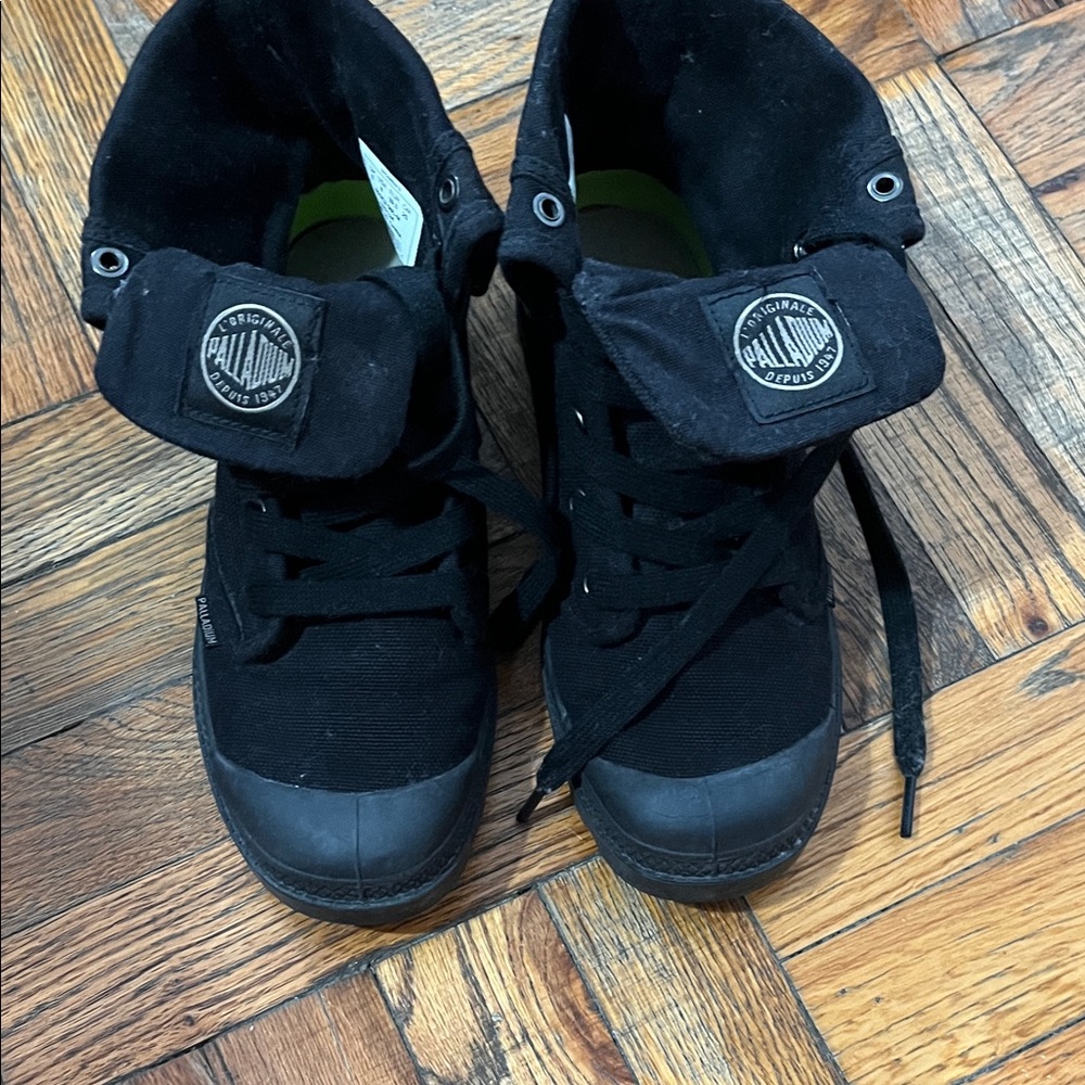 Palladium Black Canvas High-Tops